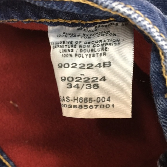 Cabela’s Men’s Lined Hunting Outdoor Jeans Size 34x36 GREAT Condition - Picture 4 of 7